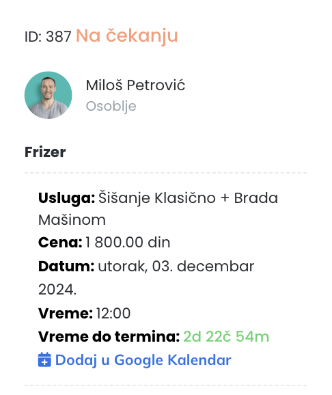 Termin na Čekanju